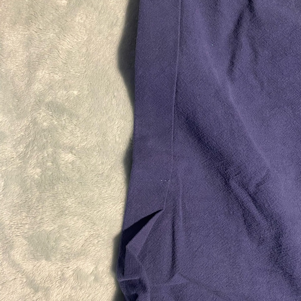 Women's Navy Blue Denim Overalls - Picture 6 of 7